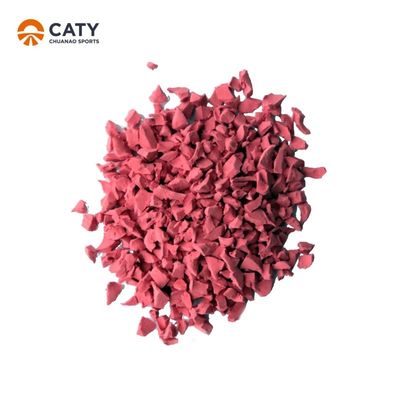 Multifunktioneel EPDM rubber granules Rood 1-3 mm Voor kleuterschool