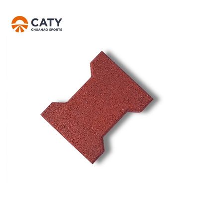 Niet-toxisch hondenbotenpavels Anti-UV, schokbestendig gerecycled rubber paving slabs