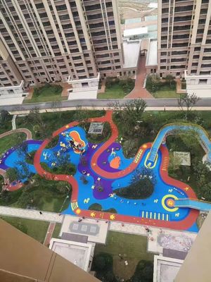 Kleurrijke UV-bestendige rubbervloeren buiten voor gemeenschap / woonwijk / park