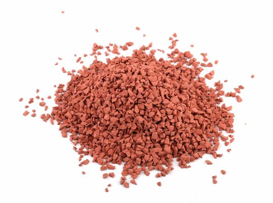 Kleurrijke EPDM-rubbergranules Schokabsorptie Rubberkrummels voor loopbanen