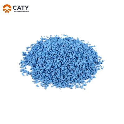 Elastische EPDM kleurgranules, blauwe rubberpellets voor speeltuin