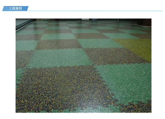 Jigsaw Pattern Rubber Nontoxic Heavy Duty Gym Matten Geluidsabsorberend Fitnessvloeren Commercieel
