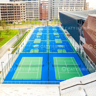 Eco-vriendelijk schokabsorberend elastisch acrylveld voor basketbal volleybal badminton pickleball futsal tennisveld