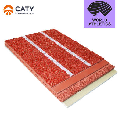 Indoor & Outdoor 8-13mm Spray Coated Sandwich Athletic Rubber Running Track Landingsbaan Voor Sportvloeren Jogging Track