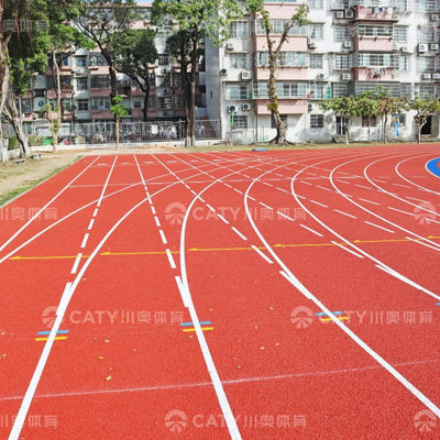 IAAF goedgekeurde geprefabriceerde rubberen loopbaan Tartan tracks Athletic track voor professionele sportlocaties