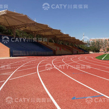 Budgetvriendelijke halfgeprefabriceerde atletiek rubberen loopbaan rubberen loopbaan joggingbaan WA SGS gecertificeerd voor sportfaciliteiten