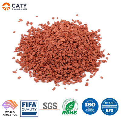 IAAF UV-bestendige rubber Athletic Track voor Athletic Fields Stadions Centers Complex Door SBR EPDM Crumb Rubber Granules Materials