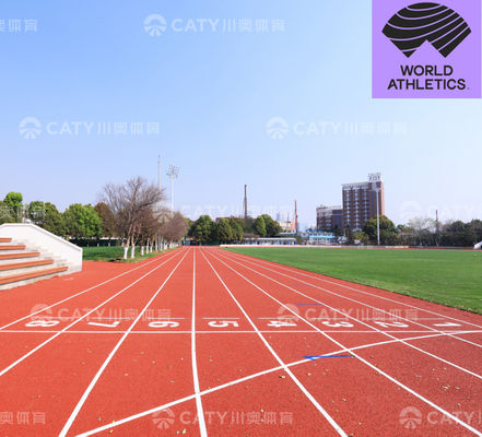 EPDM synthetisch baanmateriaal voor atletiekvelden door IAAF-certificeerde aannemer van het oppervlak van de atletiekbaan