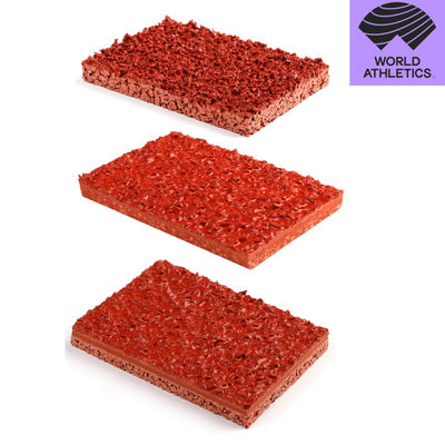Professional Grade Wet Pour Rubber Granules Rubber Track System voor sportrehabilitatiecentra / elite-atleettrainingsfaciliteiten