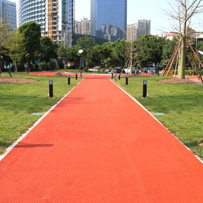 Commerciële kwaliteit zware en UV-stabiele rubber jogging track EPDM wandelpad waterdicht spoor installatie