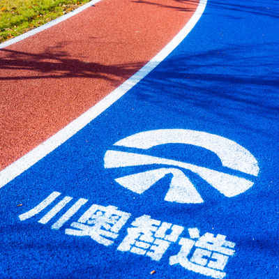 Elastisch rubberen joggingpad voor stadion rubberen joggingpad met waterdichte jogging rubberen mulch chips