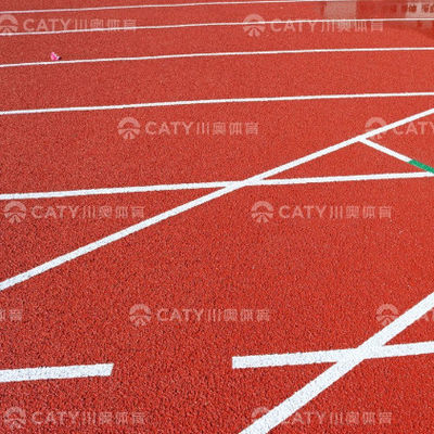 Alle weersomstandigheden synthetisch rubberen baan hardlopen racebaan met rubberen baan hardlopen