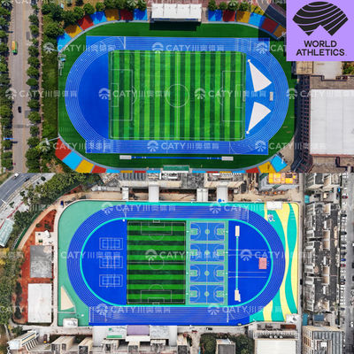 EPDM-rubber sportbaan Met sportbaaninstallatie Anti-UV rubber mulch chips