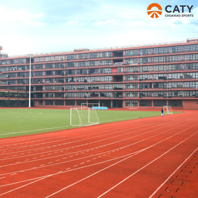 Vlambestendige sportloopbaan met EPDM-oppervlak als synthetisch loopbaanmateriaal EPDM rubbergranules