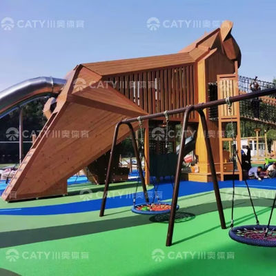 SGS-certificaat Wet Pour Playground Rubber Floor EPDM Rubber Playground Surface EPDM Kleur Granules