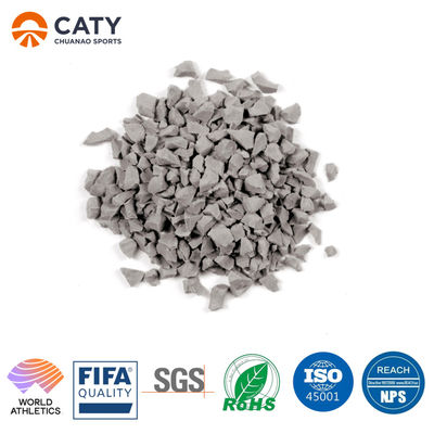 Grauwe rubbergranules voor speeltuinen voor alle weersomstandigheden EPDM speeltuinpellets
