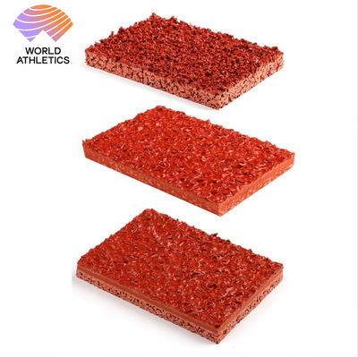 High-Traction Rubberized Athletic Track Surface door professioneel wedstrijd materiaal EPDM SBR Granules