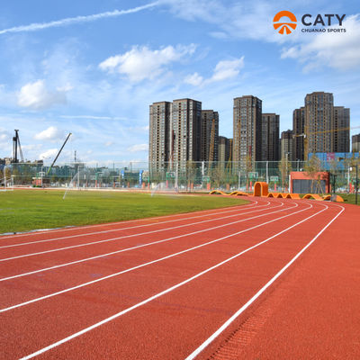 All-Weather ASTM Certified Running Track Duurzaam EPDM Gummig oppervlak voor buitengebruik