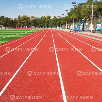 Recycled Rubber Semi-prefabricated Running Track Sandwich System voor multi sportoppervlak