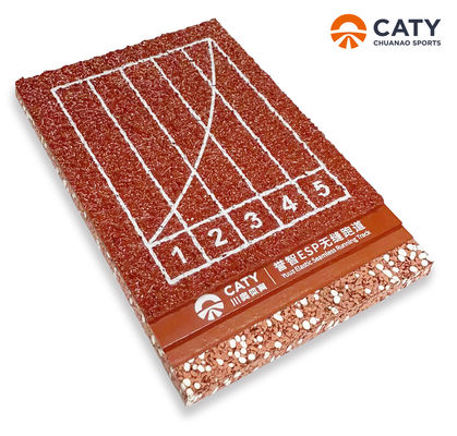 Nieuw ontwerp naadloos renpad - Duurzaam en onderhoudsarme voor sportstadion