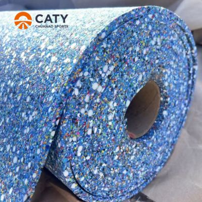 IAAF-gecertificeerde naadloze halfgefabriceerde hardloopbaan, professionele installatie met duurzaamheid voor alle weersomstandigheden