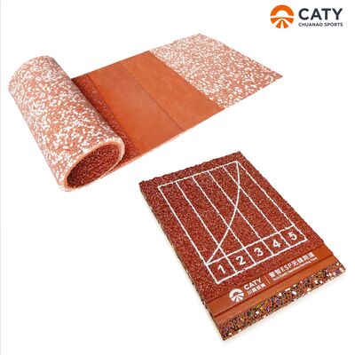 Tijdbesparende installatie van half geprefabriceerde hardloopbaan, multi-sportoppervlak met weinig onderhoud