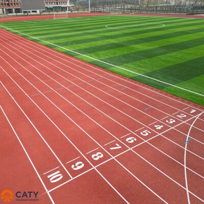 Duurzaam en kosteneffectief hybride sportoppervlak, gecombineerde EPDM-korrels met PU-bindmiddel voor scholen en sportcentra