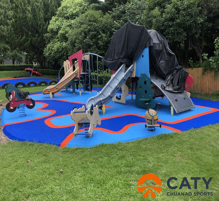 100% ROHS gecertificeerde ECO-EPDM granulaten, schokabsorberend met niet-glijdend veiligheidsdesign speeltuin