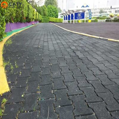 Eenvoudige installatie en antislip hondenbot rubberen tegels voor buitenpaden en fitnesspaden