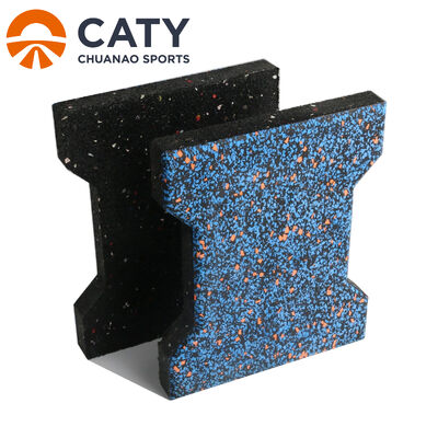 Anti-slip en zwaar werkend rubberen tegel van hondenoot voor wandelpaden en buitengebruik