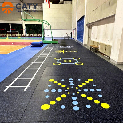 Glijvast en duurzaam multifunctioneel rubberen matten voor thuis- en commercieel gymgebruik