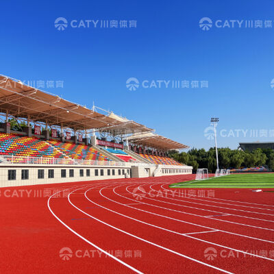 Wet Pour Rubber Crumb Play Area Rubber Running Track Sportbaan Installatie