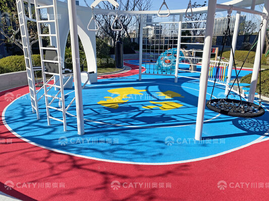 UV-bestendige EPDM-rubberkorrels voor veiligheid Speeltuinoppervlak Kinderen Valbescherming getest