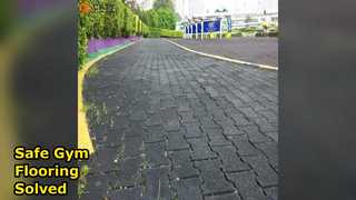 Dog Bone Rubber Tegels Gymvloeren Eenvoudig te installeren